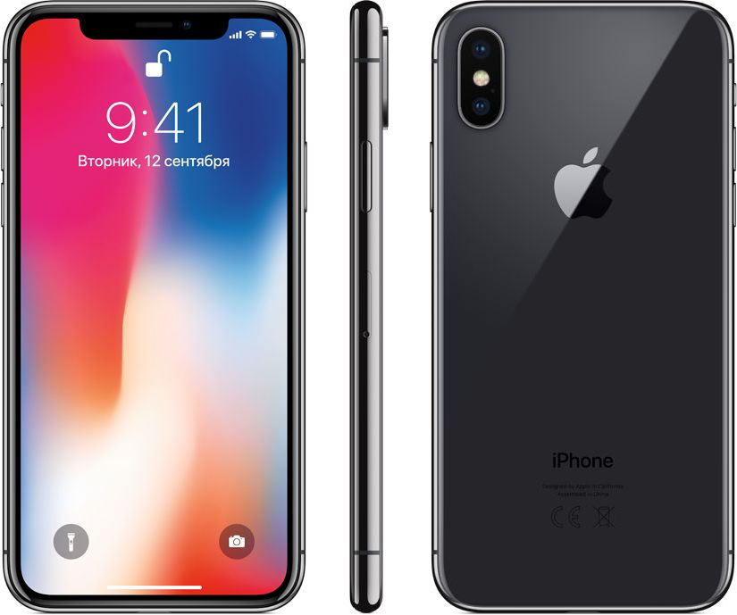 iPhone X (64GB, Space Gray)