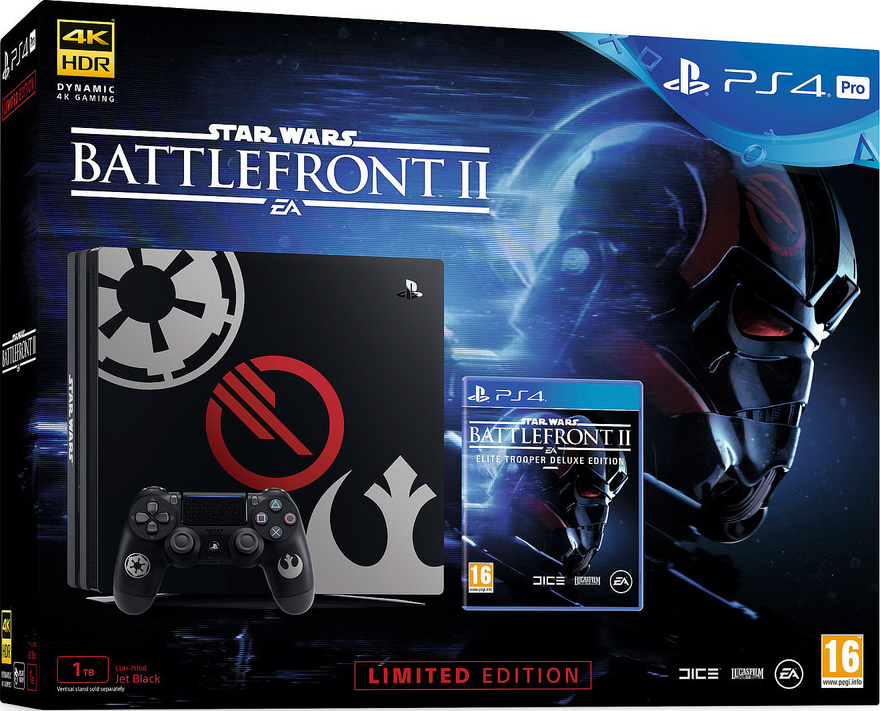 PlayStation 4 Pro (1TB, Limited Edition) + Star Wars: Battlefront 2
