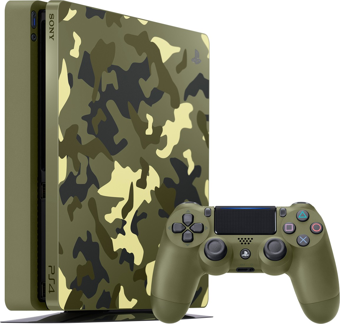 PlayStation 4 Slim (1TB, Green Camouflage, Limited Edition, Call of Duty: WWII)