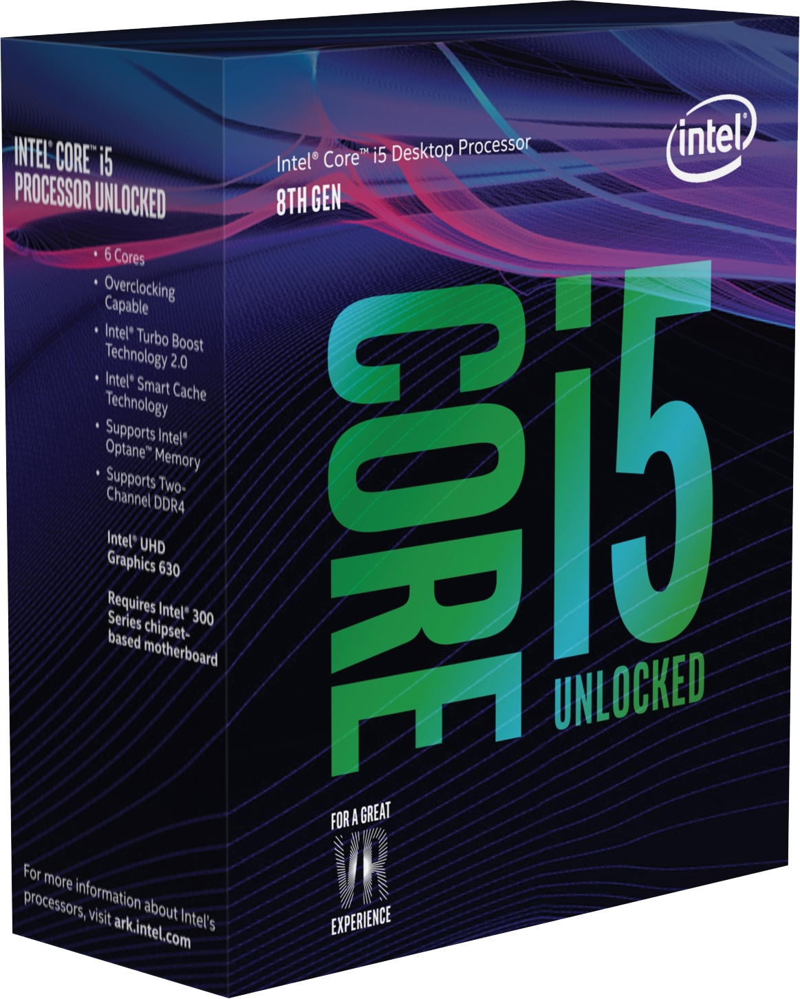 Core i5-8600K Coffee Lake (3,6MHz, LGA1151, L3 9216Kb, BOX)