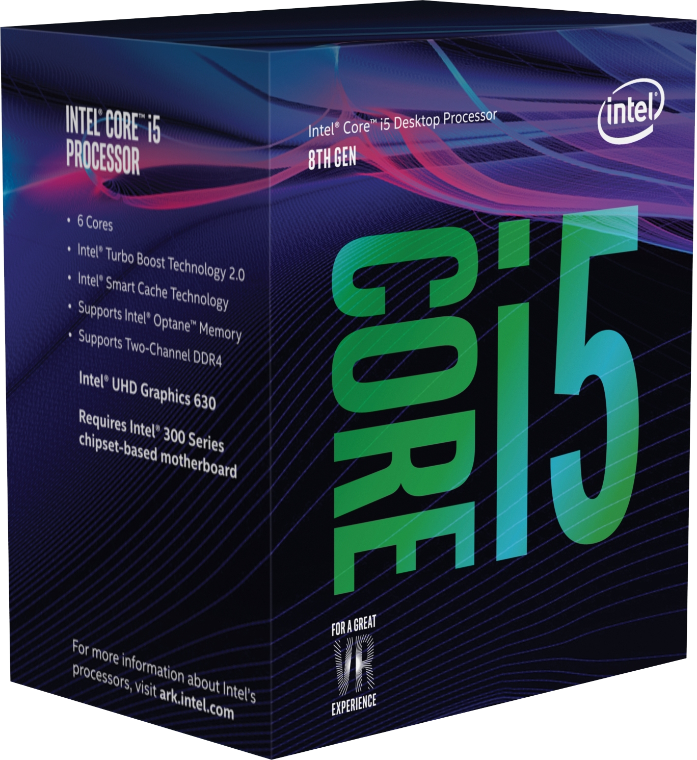 Core i5-8400 Coffee Lake (2,8MHz, LGA1151, L3 9216Kb, BOX) + Cooler