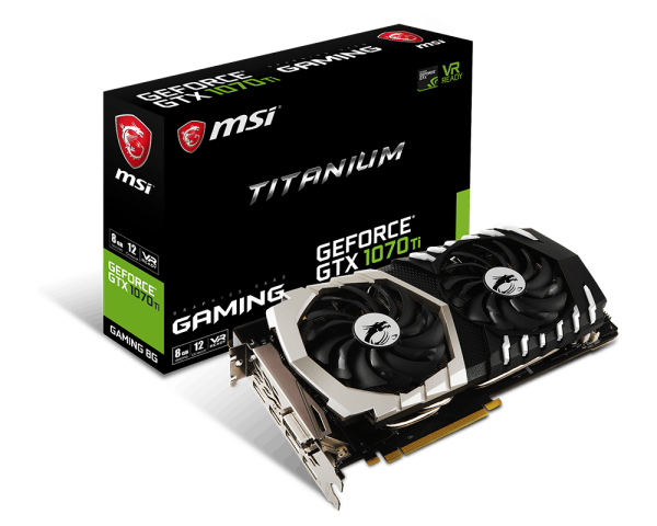 GeForce GTX 1070 Ti 1607MHz 8GB 8008MHz 256bit Titanium