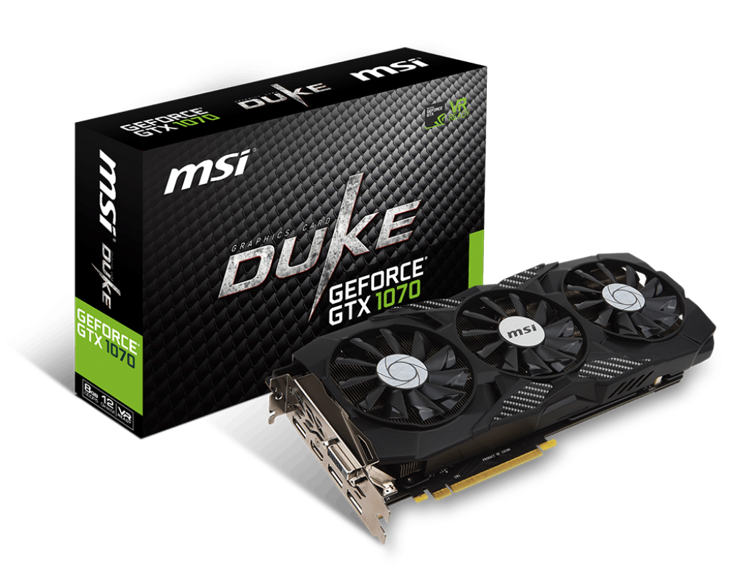 GeForce GTX 1070 Ti 1607MHz 8GB 8008MHz 256bit Duke