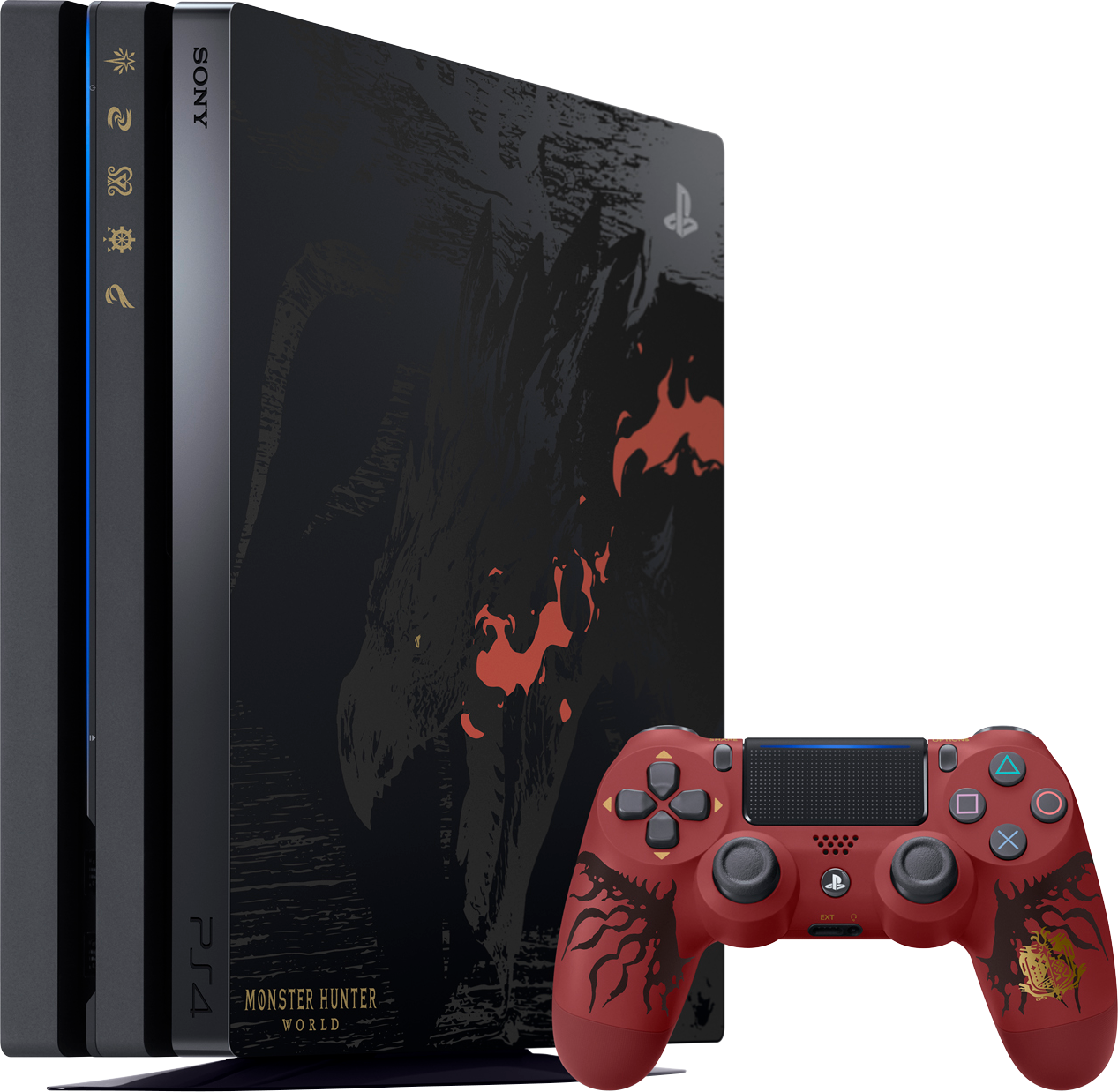 PlayStation 4 Pro (1TB, Black, Limited Edition, Monster Hunter: World)