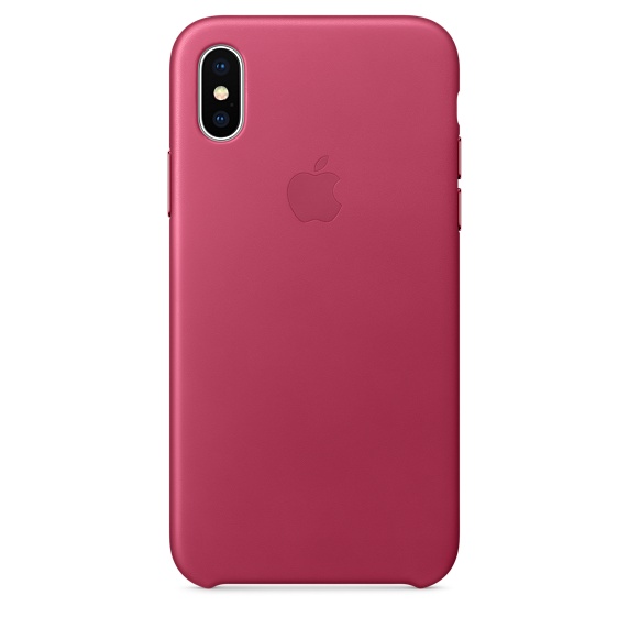 Leather Case for iPhone X (Pink Fuchsia)