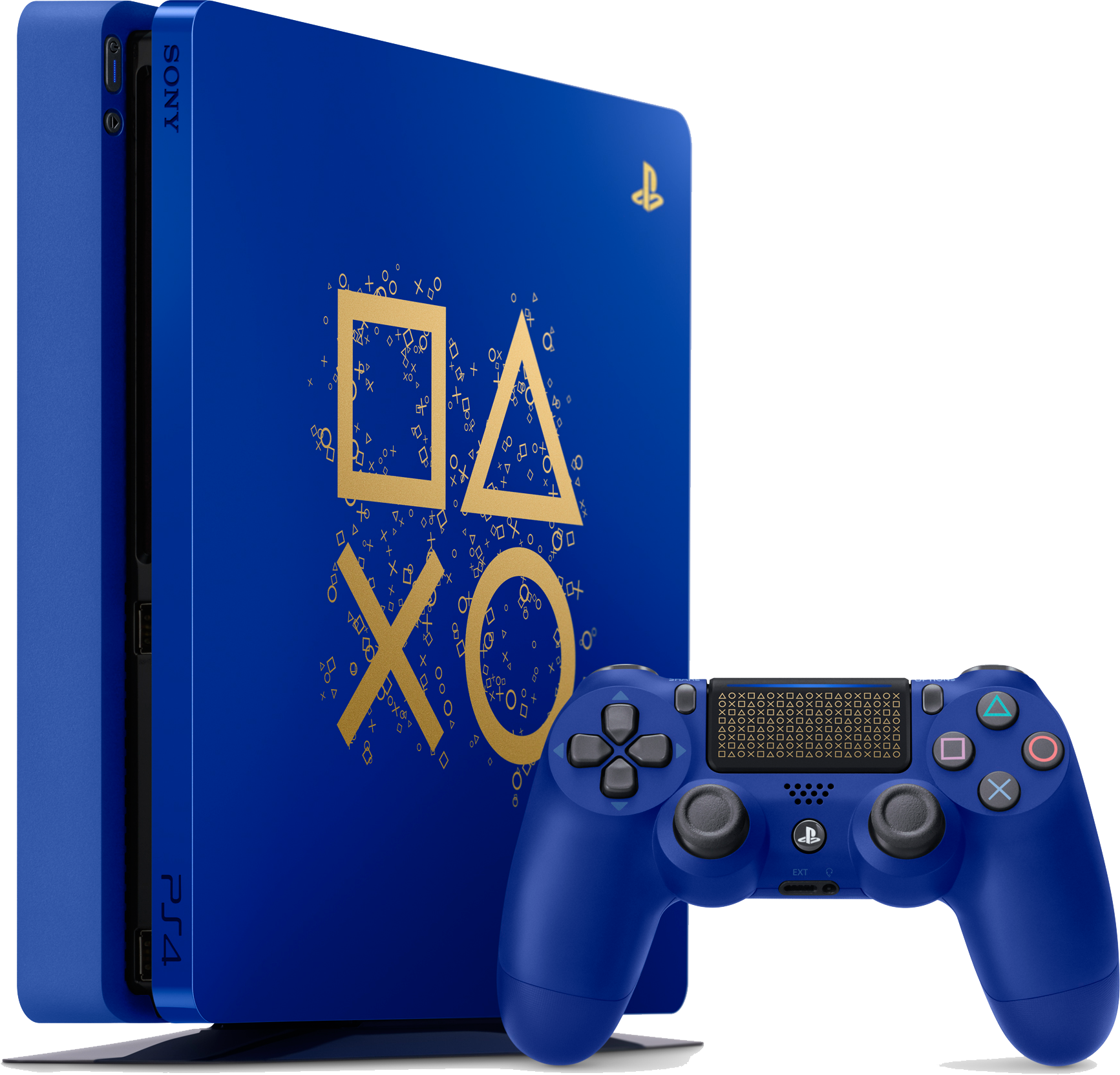 PlayStation 4 Slim (500GB, Blue, Limited Edition)