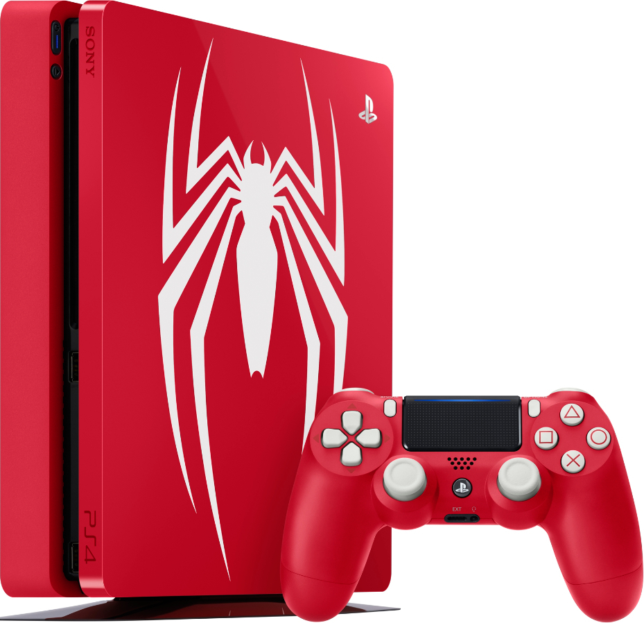 PlayStation 4 Slim (1TB, Red, Limited Edition, Spider-Man)