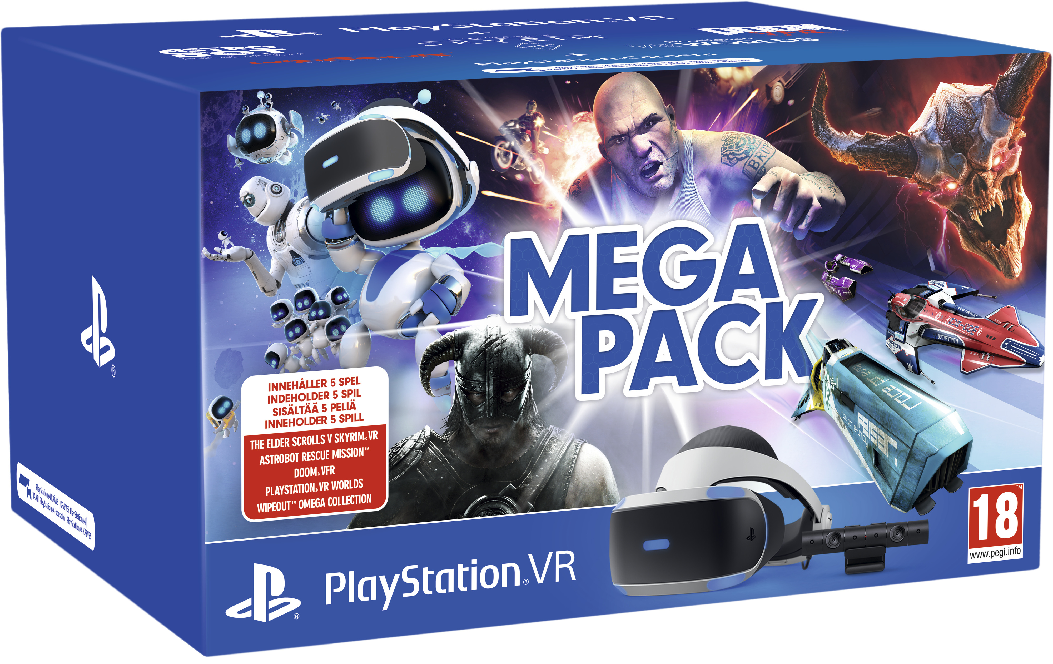 PlayStation VR v2 (MegaPack) + PS Camera + 5 игр