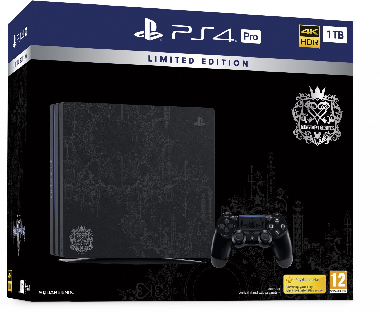 PlayStation 4 Pro (1TB, Black, Limited Edition) + Kingdom Hearts III