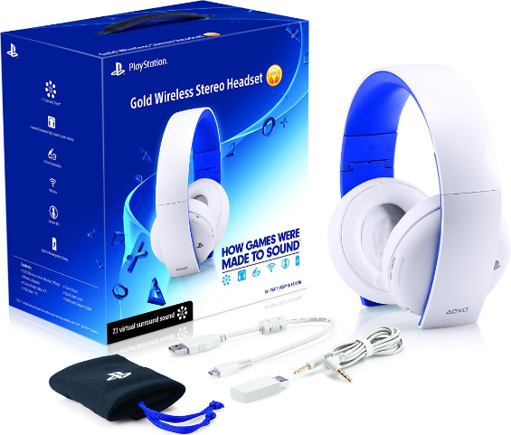 Gold Wireless Stereo Headset v1 (Glacier White)