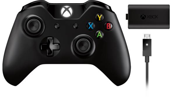 Xbox Wireless Controller (Black) + Play and Charge Kit