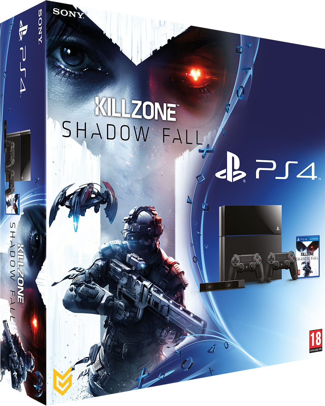 PlayStation 4 (500GB, Jet Black) + Killzone: Shadow Fall + Dualshock 4 + PlayStation Camera