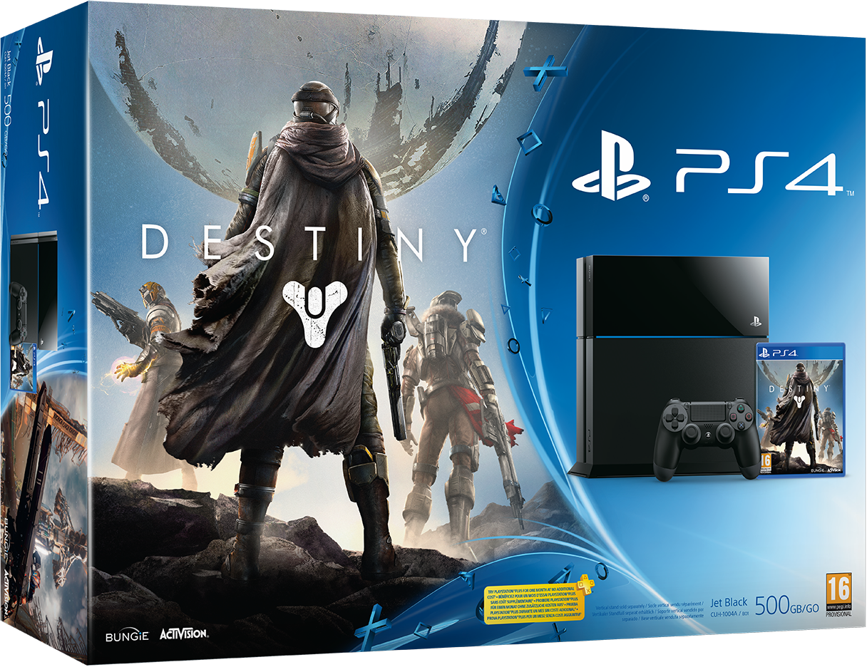 PlayStation 4 (500GB, Jet Black) + Destiny