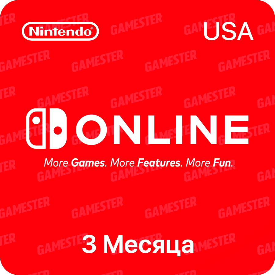 Подписка Nintendo Switch Online (3 месяца, Америка)