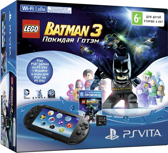 PlayStation Vita + LEGO Batman 3 + 8GB
