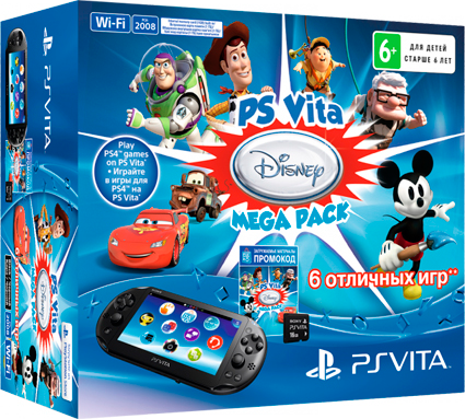 PlayStation Vita + Disney MegaPack + 16GB