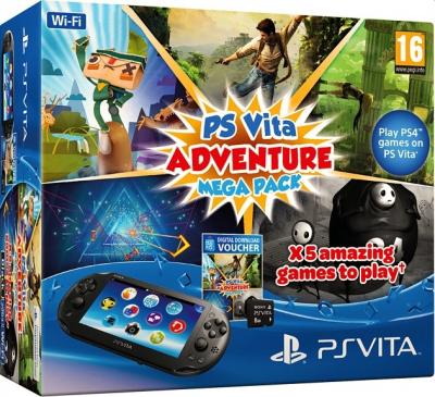 PlayStation Vita + Adventure Mega Pack + 8GB