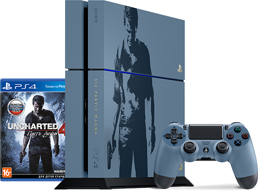 PlayStation 4 (1TB, Limited Edition) + Uncharted 4