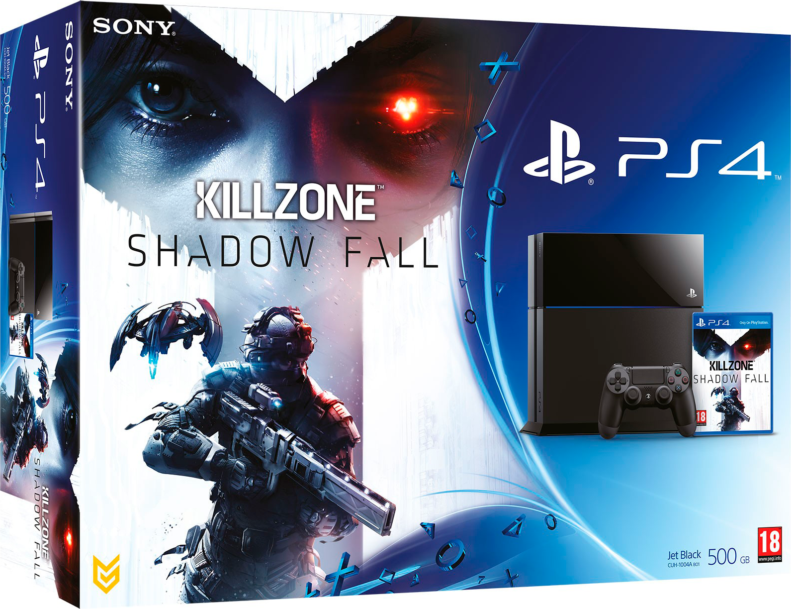 PlayStation 4 (500GB, Jet Black) + Killzone: Shadow Fall