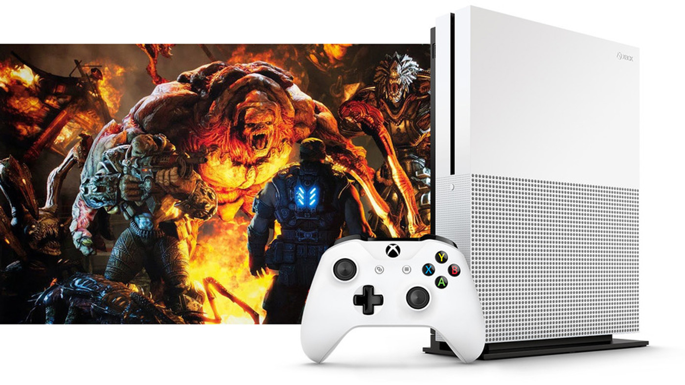 Xbox One S (500GB, White) + Assassin's Creed: Origins Edition