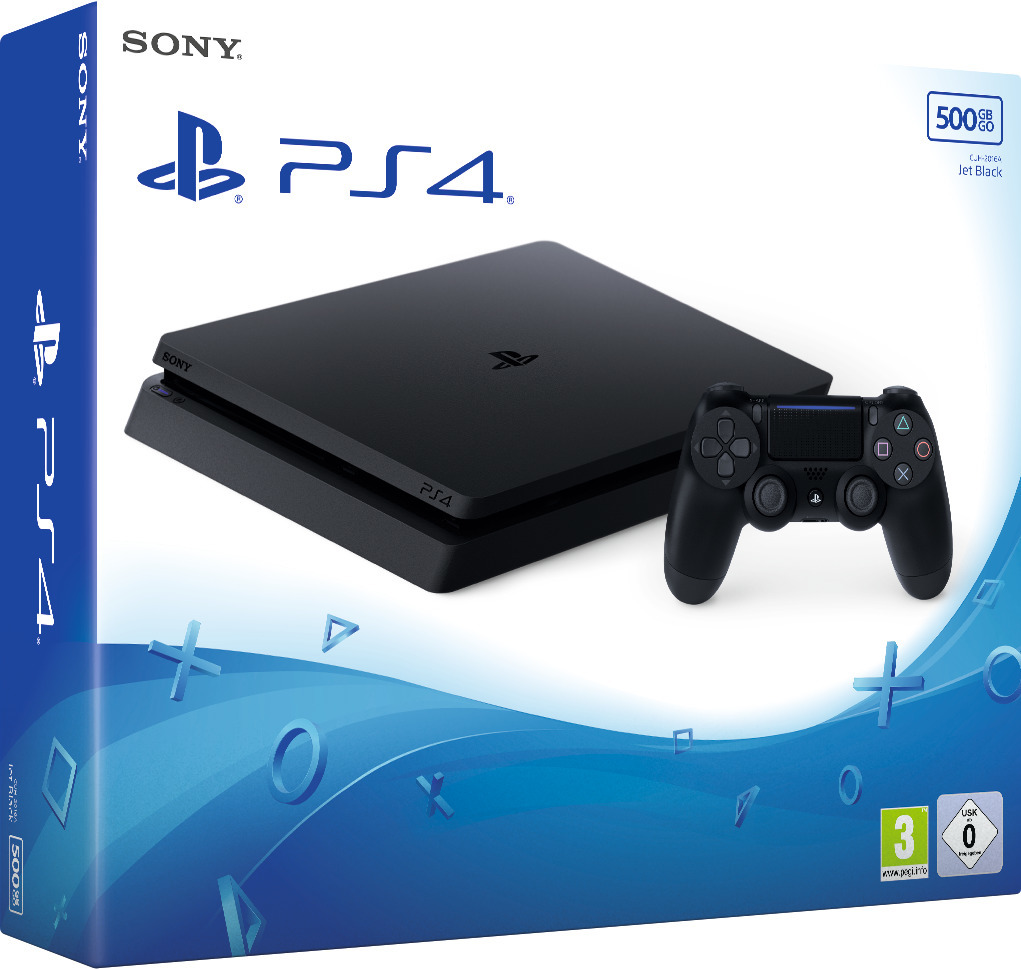 PlayStation 4 Slim (500GB, Jet Black)