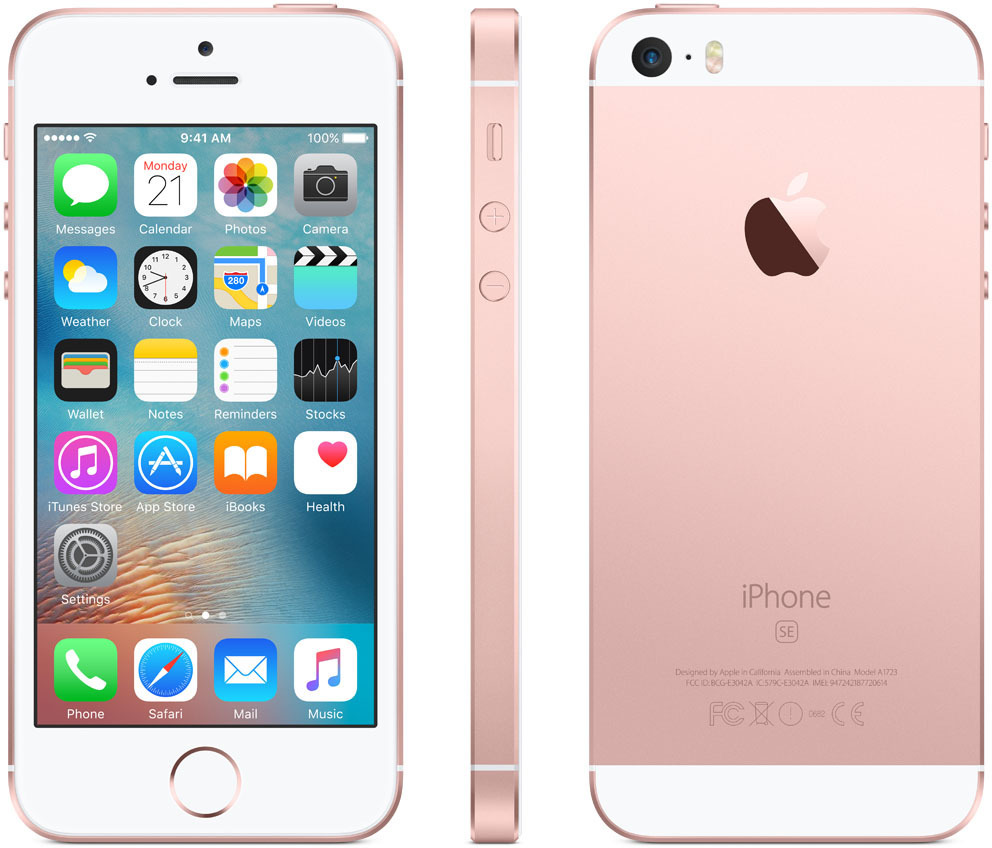 iPhone SE (64GB, Rose Gold)
