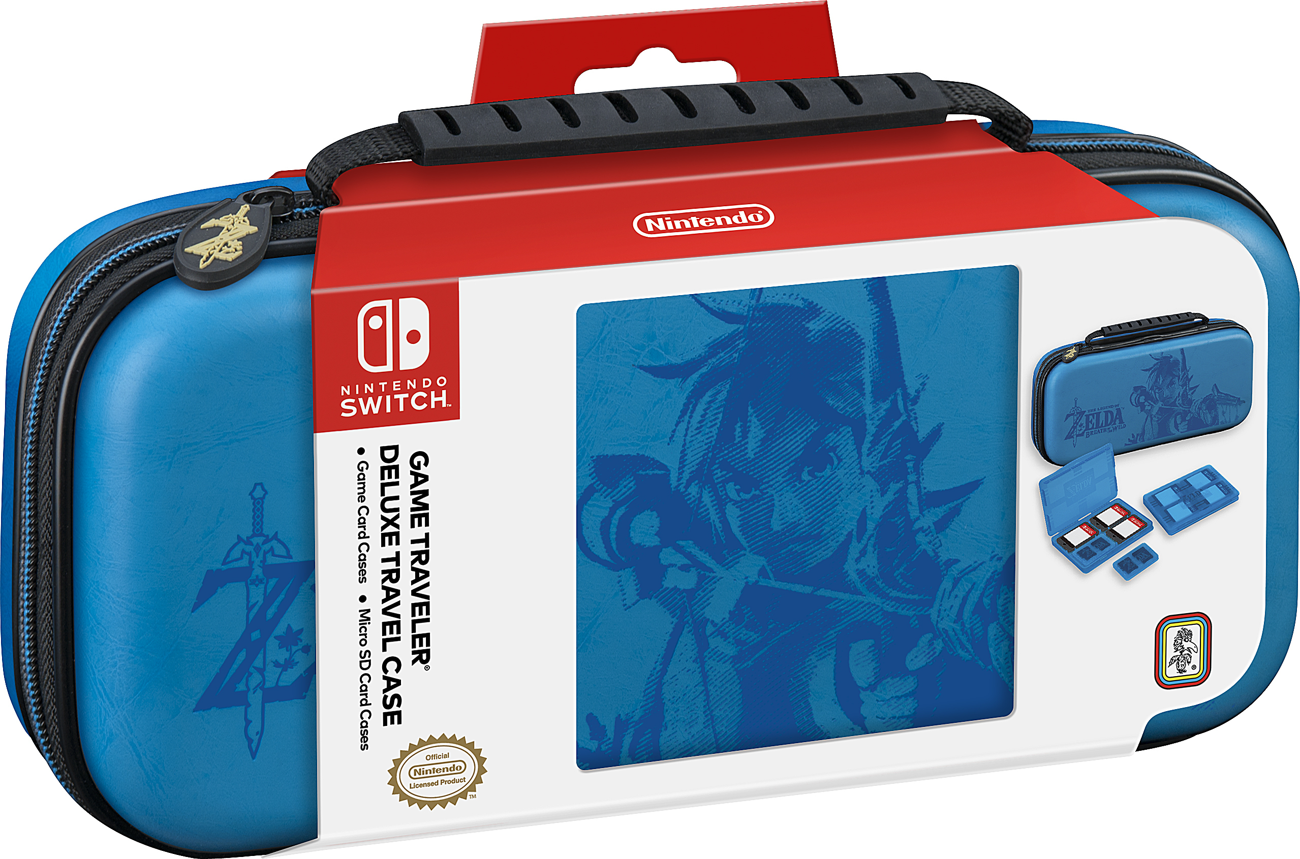 Deluxe Travel Case (Zelda Edition, Blue)