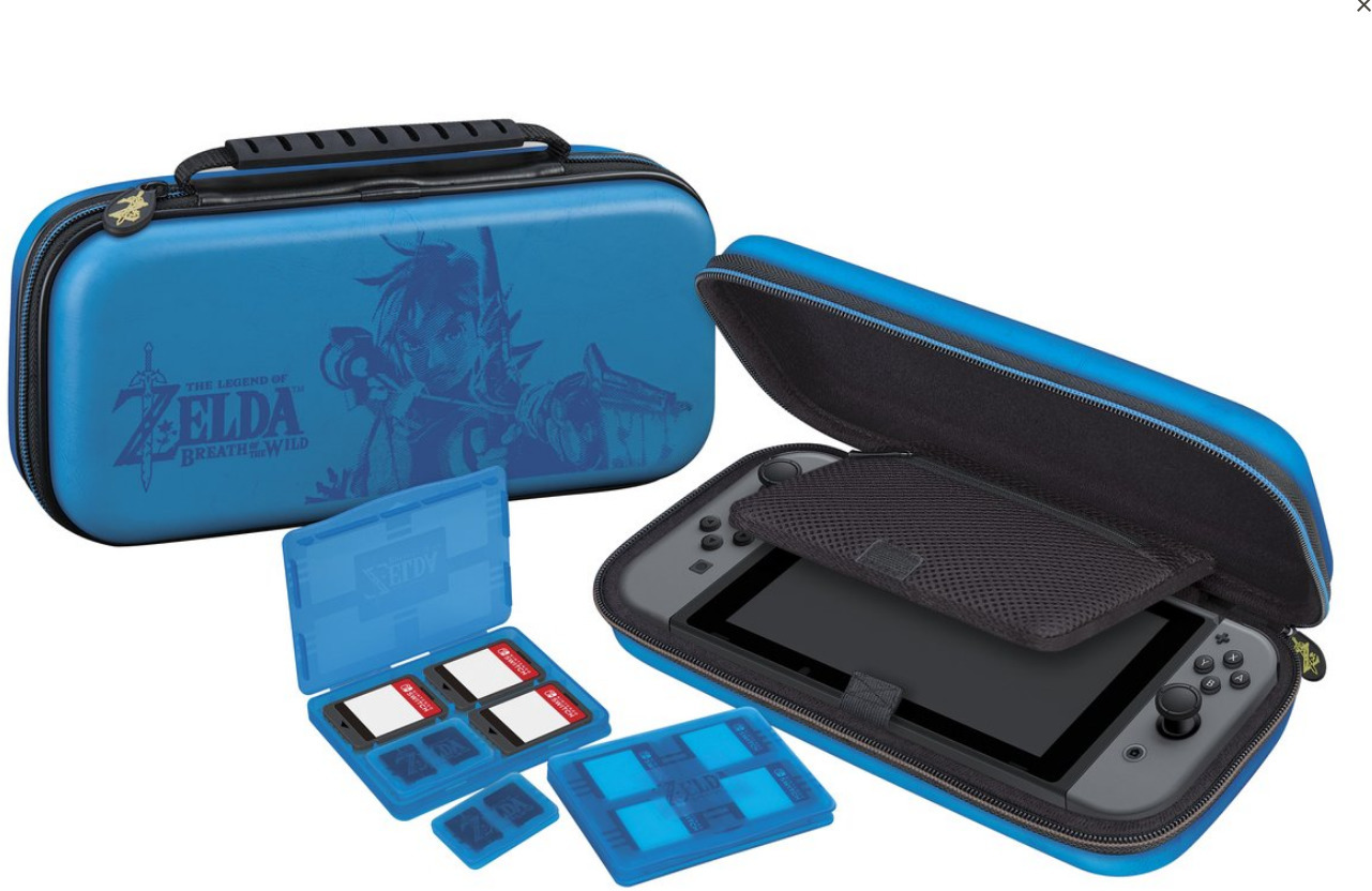 Deluxe Travel Case (Zelda Edition, Blue)