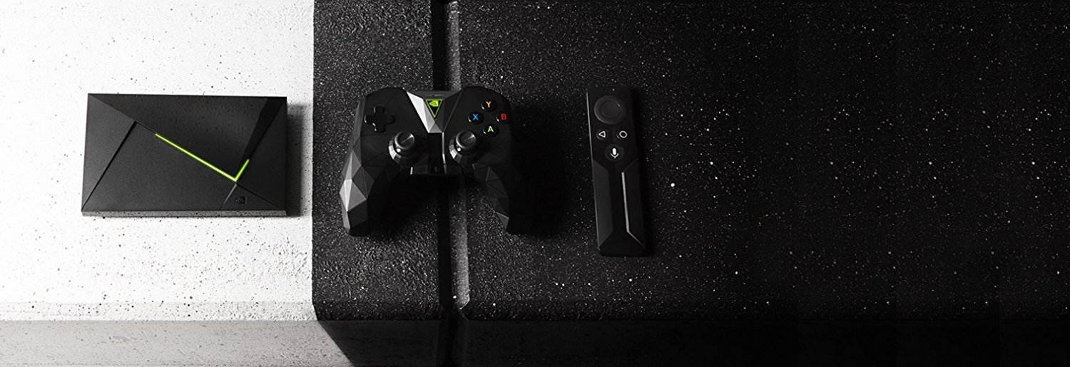 Shield Pro (500GB, 4K HDR, Android TV, 2017) + Gamepad